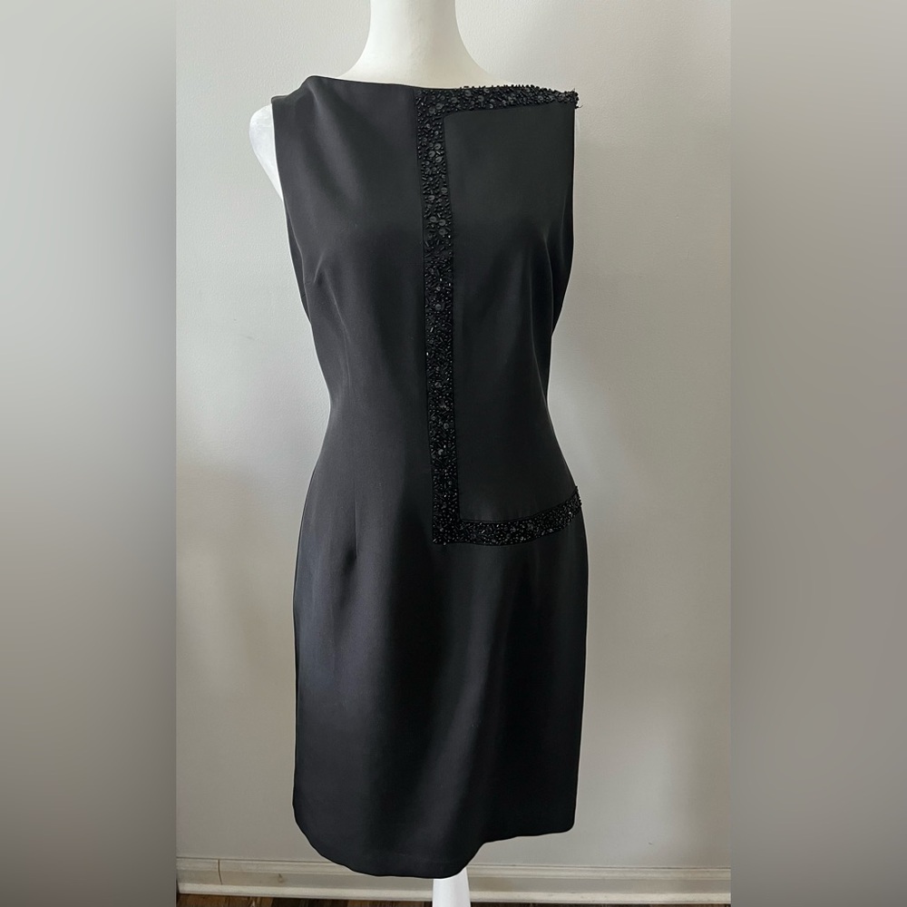 David Meister Black Cocktail Dress